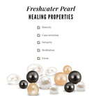 Real Freshwater Pearl and Diamond Drop Pendant and Earrings Set Freshwater Pearl - ( AAA ) - Quality - Rosec Jewels