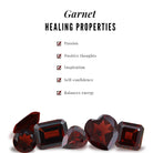 Red Garnet Solitaire Stud Earrings in Bezel Setting Garnet - ( AAA ) - Quality - Rosec Jewels