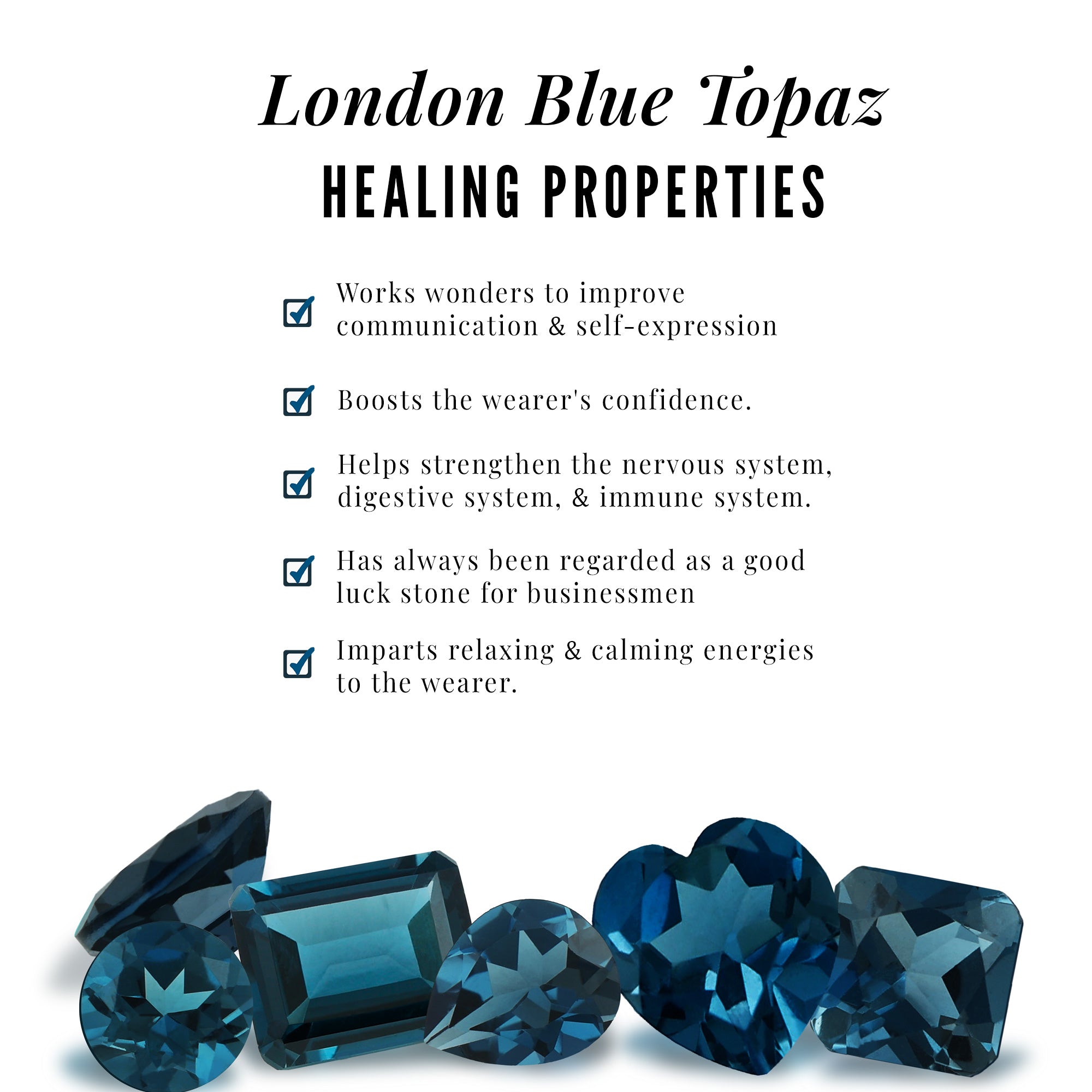 London Blue Topaz and Moissanite Minimal Heart Jewelry Set London Blue Topaz - ( AAA ) - Quality - Rosec Jewels