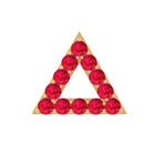 Rosec Jewels-Genuine Ruby Triangle Earring for Cartilage Piercing