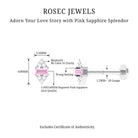 Rosec Jewels-Pink Sapphire and Diamond Quirky Tragus Earring