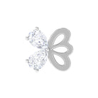 Rosec Jewels-Pear Moissanite Gold Butterfly Earring for Helix Piercing