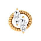 Rosec Jewels-Marquise Diamond Twisted Rope Cartilage Earring