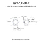 Rosec Jewels-Round Moissanite Circle Eternity Earring for Cartilage Piercing