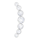 Rosec Jewels-Graduated Diamond Crawler Helix Earring in Bezel Set