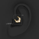 Rosec Jewels-Genuine Diamond Clicker Hoop Earring for Daith Piercing