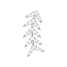 Rosec Jewels-Natural Diamond Leaf Crawler Earring for Helix Piercing