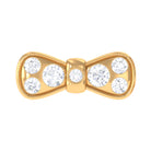 Rosec Jewels-Natural Diamond Bow Cartilage Piercing Earring