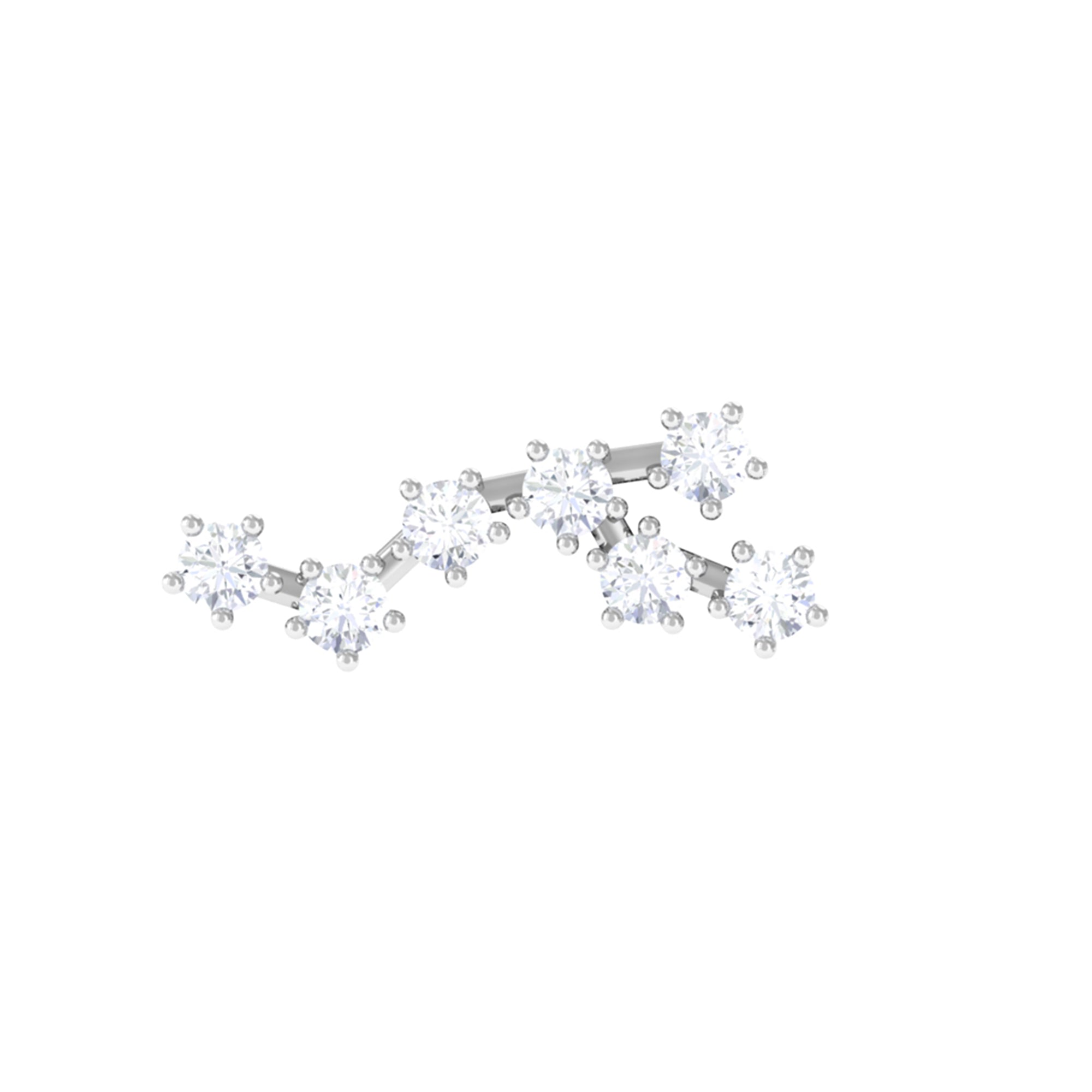 Rosec Jewels-Diamond Virgo Constellation Earring for Cartilage Piercing