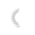 Rosec Jewels-Bezel Set Diamond Ear Crawler Earring with Flat Back