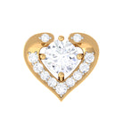 Rosec Jewels-Cute Moissanite Heart Shape Cartilage Earring