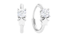 Rosec Jewels-Round Moissanite Star Cartilage Hoop Earring