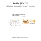 Rosec Jewels-Marquise Moissanite Gothic Crawler Earring