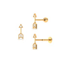 Rosec Jewels-Dainty Diamond Gold Arrow Earring for Helix Piercing