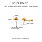 Rosec Jewels-Real Round Diamond Floral Cartilage Earring