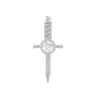 Rosec Jewels-Dainty Diamond Sword Earring for Cartilage Piercing