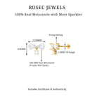 Rosec Jewels-Pear Cut Moissanite Infinity Cartilage Drop Earring