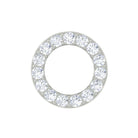 Rosec Jewels-Moissanite Open Circle Earring for Cartilage Piercing