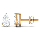 Pear Cut Diamond Solitaire Stud Earrings Diamond - ( HI-SI ) - Color and Clarity - Rosec Jewels