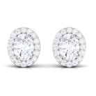 Certified Zircon Screw Back Stud Earrings Zircon - ( AAAA ) - Quality - Rosec Jewels