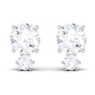 Zircon Minimal Screw Back Stud Earrings Zircon - ( AAAA ) - Quality - Rosec Jewels