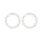 Marquise Cut Diamond Eternity Stud Earrings Diamond - ( HI-SI ) - Color and Clarity - Rosec Jewels