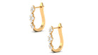 Rosec Jewels-Natural Diamond J Hoop Earrings with Latch Back