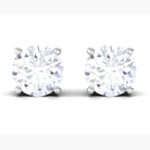 0.5 CT Moissanite Stud Silver Earrings For Women - Rosec Jewels