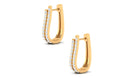 Rosec Jewels-Certified Real Diamond J Hoop Earrings