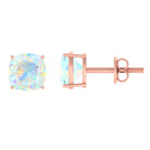 1.75 CT Cushion Cut Ethiopian Opal Solitaire Stud Earrings For Women Ethiopian Opal - ( AAA ) - Quality - Rosec Jewels