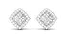 Rosec Jewels-Certified Natural Diamond Geometric Stud Earrings