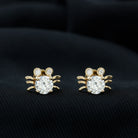 Lab Grown Diamond Spider Stud Earrings with Screw Back Lab Grown Diamond - ( EF-VS ) - Color and Clarity - Rosec Jewels