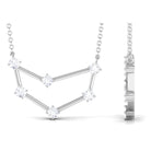 1/2 CT Moissanite Constellation Capricorn Zodiac Sign Necklace Moissanite - ( D-VS1 ) - Color and Clarity - Rosec Jewels