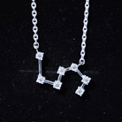 Certified Moissanite Leo Constellation Necklace - Rosec Jewels