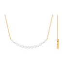 1.25 CT Moissanite Layering Gold Necklace Moissanite - ( D-VS1 ) - Color and Clarity - Rosec Jewels