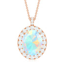 Ethiopian Opal Statement Pendant Necklace Ethiopian Opal - ( AAA ) - Quality - Rosec Jewels