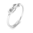 Gold Infinity Promise Ring for Her - Rosec Jewels