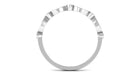 Natural Diamond Half Eternity Anniversary Ring Diamond - ( HI-SI ) - Color and Clarity - Rosec Jewels