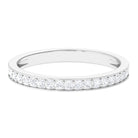 Certified Moissanite Half Eternity Ring Moissanite - ( D-VS1 ) - Color and Clarity - Rosec Jewels