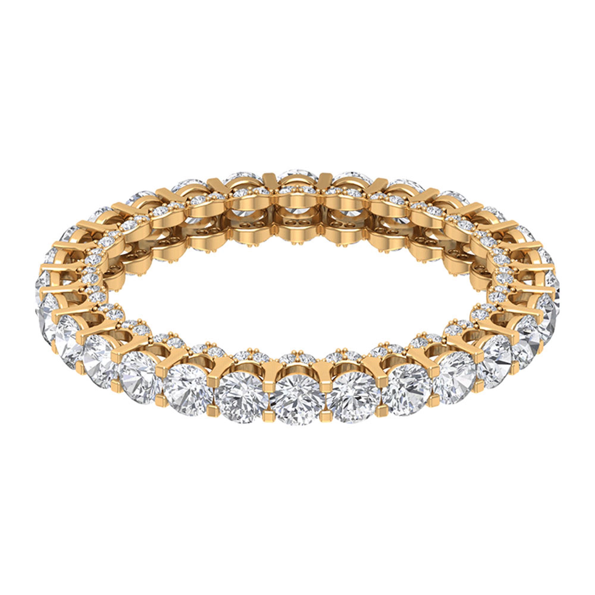 Classic Zircon Full Eternity Band Ring Zircon - ( AAAA ) - Quality - Rosec Jewels