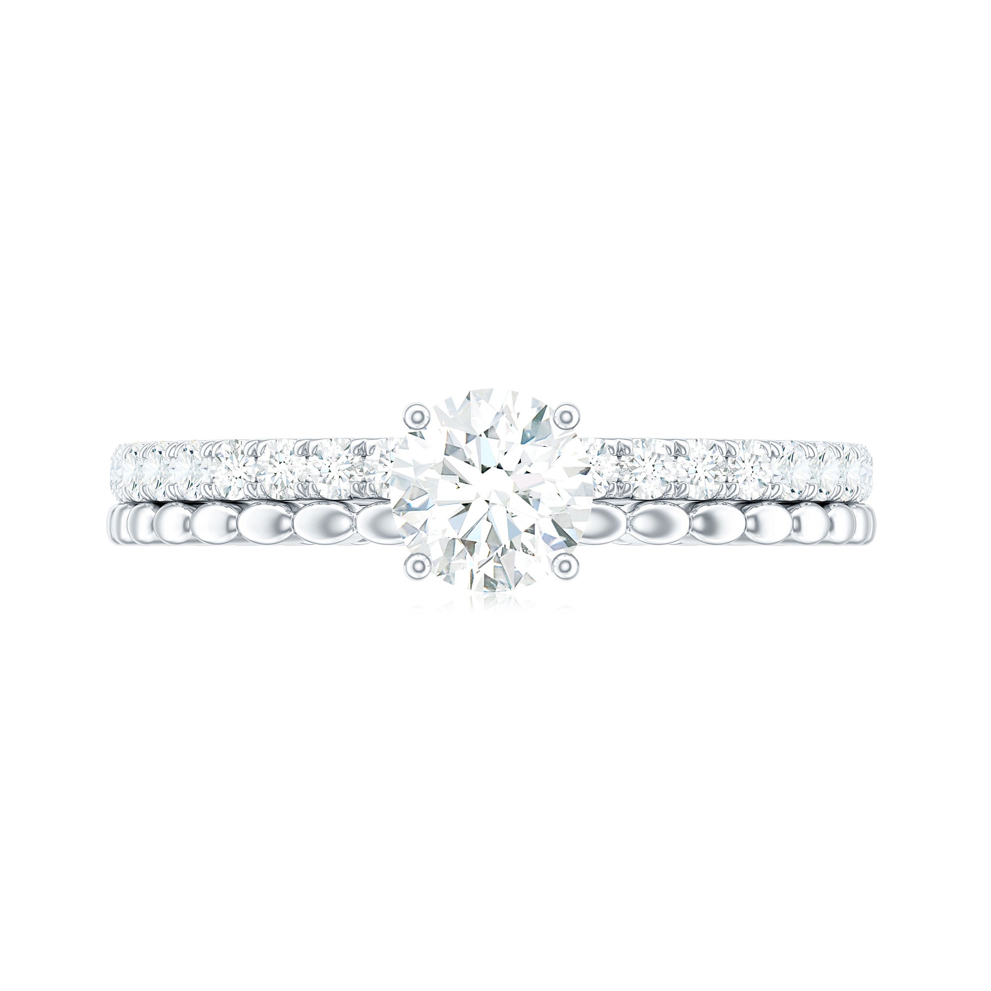 1.50 CT Certified Zircon Solitaire Engagement Ring Zircon - ( AAAA ) - Quality - Rosec Jewels