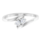 Toi Et Moi Diamond Bypass Promise Ring Diamond - ( HI-SI ) - Color and Clarity - Rosec Jewels