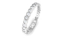 Full Eternity Band Ring with Natural Diamond Diamond - ( HI-SI ) - Color and Clarity - Rosec Jewels