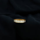 3 CT Cubic Zirconia Two Row Eternity Wedding Band Ring Zircon - ( AAAA ) - Quality - Rosec Jewels