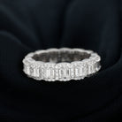 Designer Cubic Zirconia Semi Eternity Band Ring Zircon - ( AAAA ) - Quality - Rosec Jewels