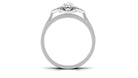 1/2 CT Statement Diamond Engagement Ring Set with Straight Band Diamond - ( HI-SI ) - Color and Clarity - Rosec Jewels