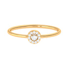 Natural Diamond Dainty Promise Ring Diamond - ( HI-SI ) - Color and Clarity - Rosec Jewels