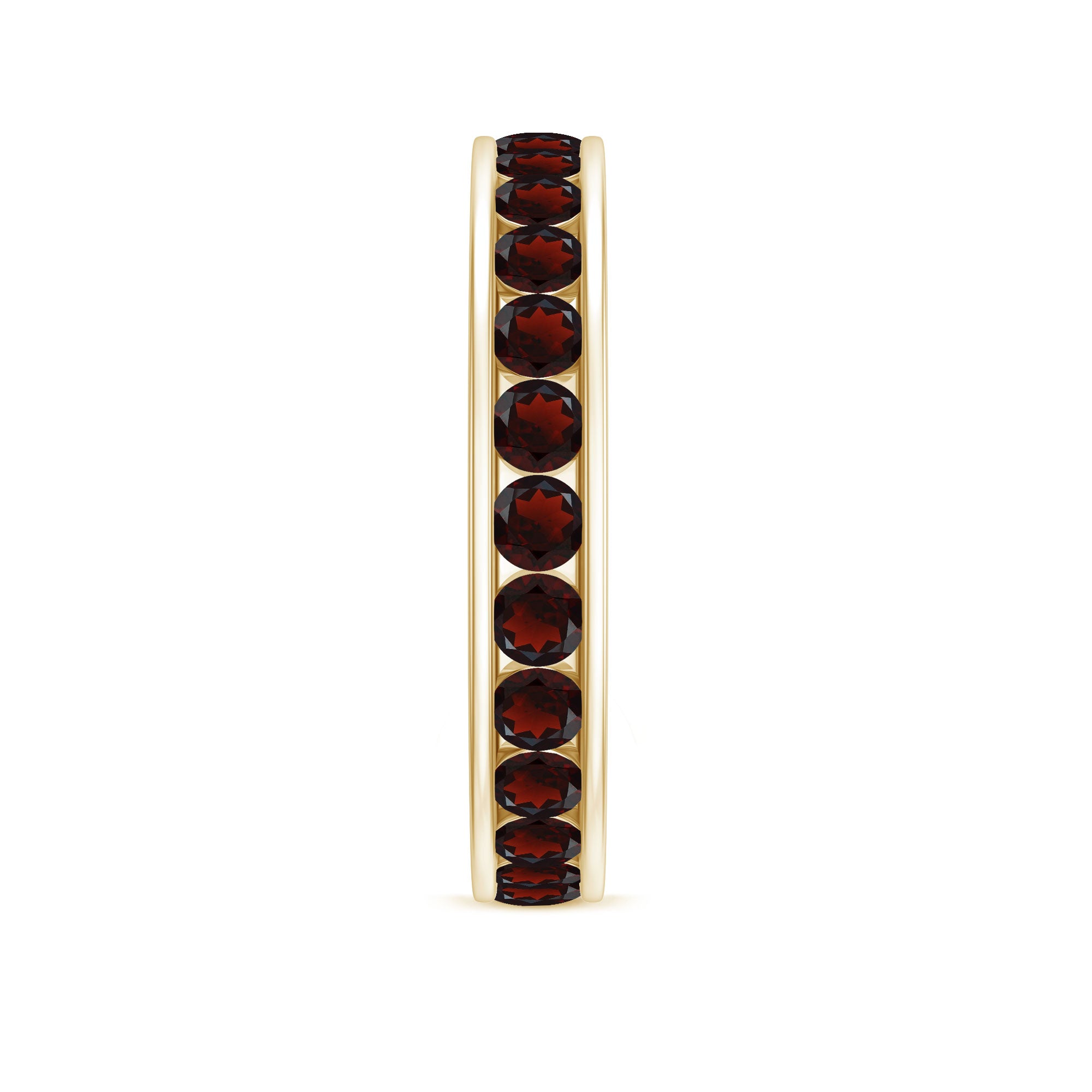 1.25 CT Trellis Set Garnet Eternity Ring for Women Garnet - ( AAA ) - Quality - Rosec Jewels