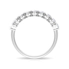 2.50 CT Oval Moissanite Half Eternity Band Ring in Gold Moissanite - ( D-VS1 ) - Color and Clarity - Rosec Jewels