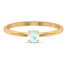 1/4 CT Claw Set Round Ethiopian Opal Solitaire Promise Ring Ethiopian Opal - ( AAA ) - Quality - Rosec Jewels